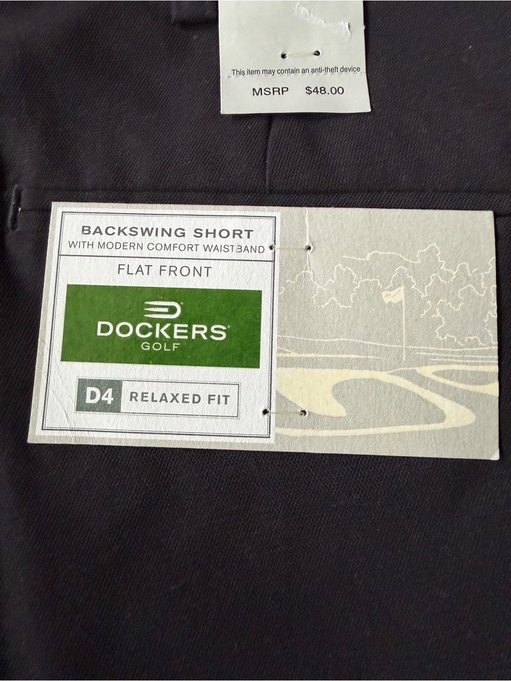 Dockers Backswing golf shorts (size 34, relaxed fit)